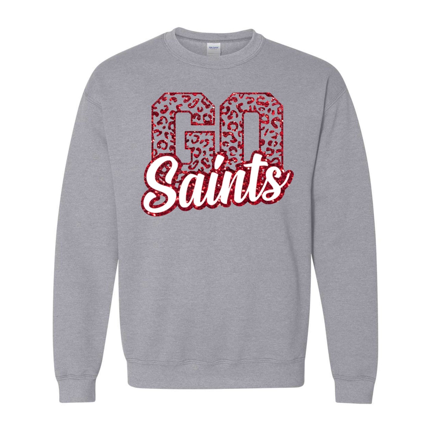 Go Saints Glitter & Puff Design