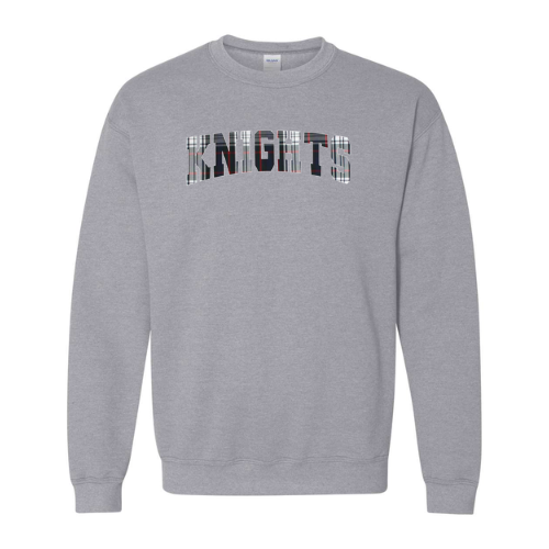 Embroidered Applique Knights Crewneck