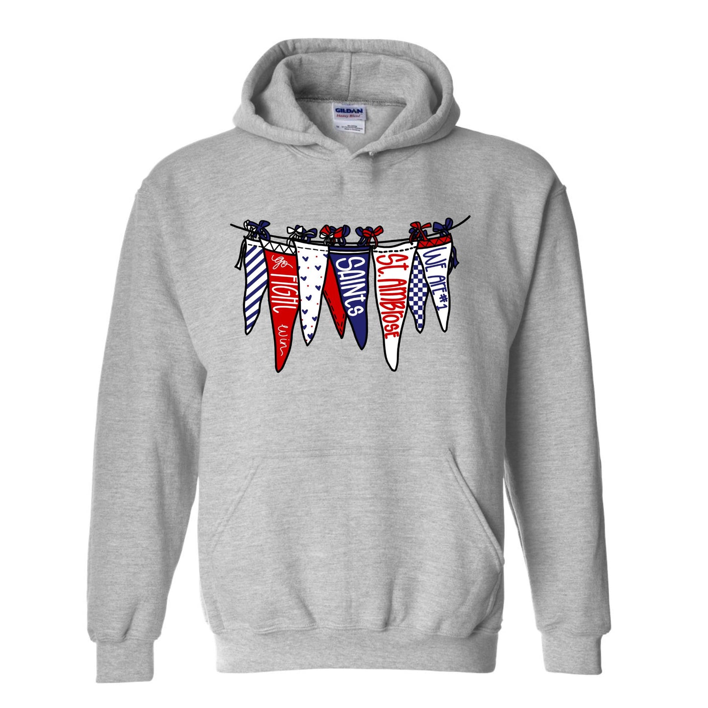 Red White Blue Pennant