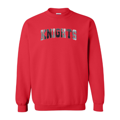 Embroidered Applique Knights Crewneck