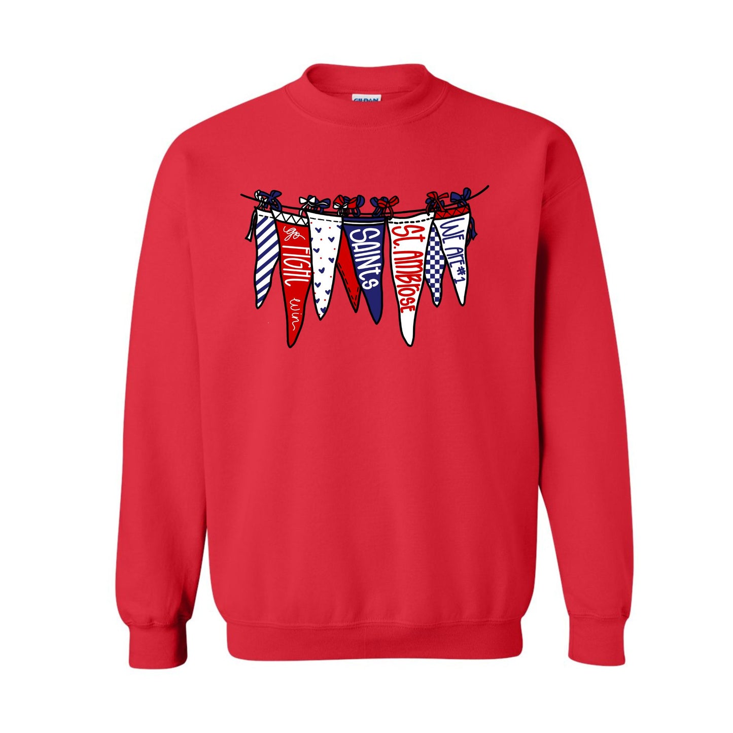 Red White Blue Pennant