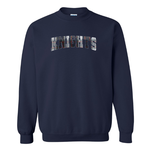 Embroidered Applique Knights Crewneck