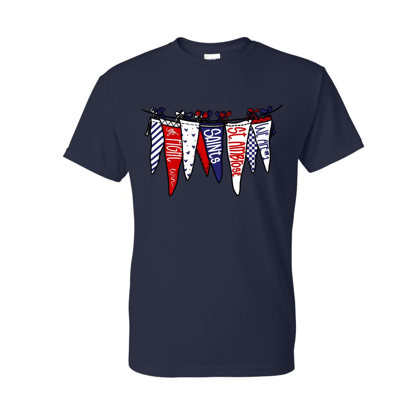 Red White Blue Pennant