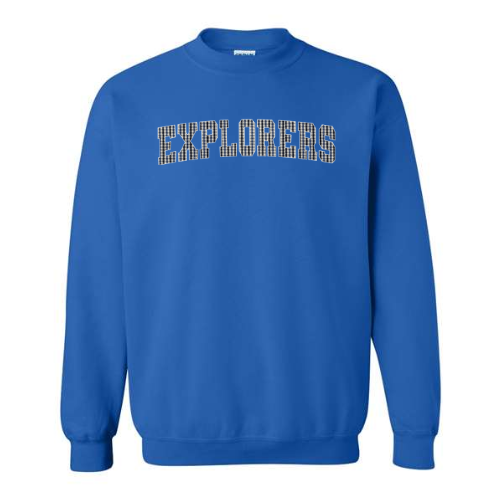 Embroidered Applique Marquette Crewneck