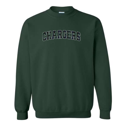 Embroidered Applique Chargers Crewneck