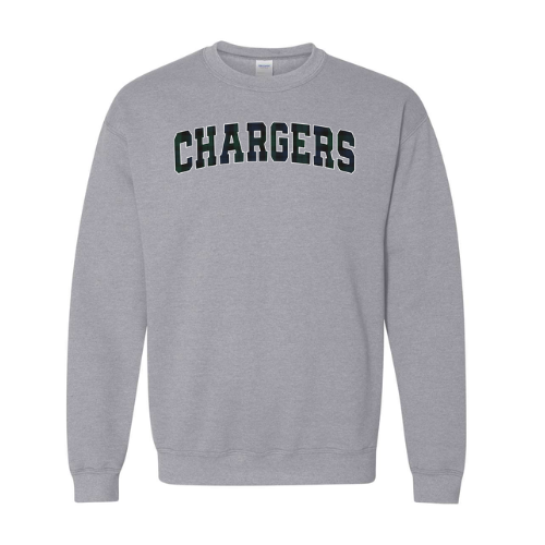 Embroidered Applique Chargers Crewneck