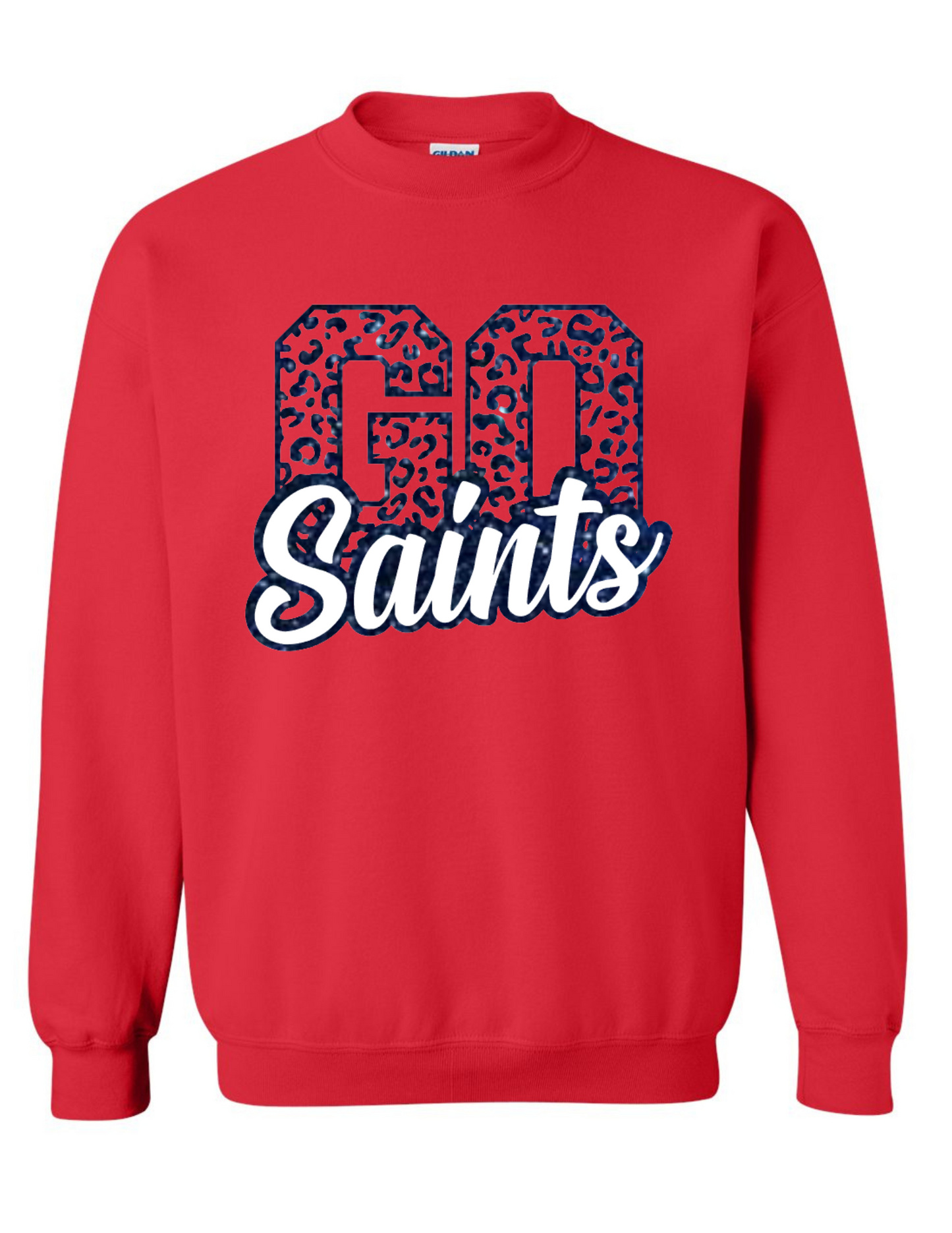 Go Saints Glitter & Puff Design