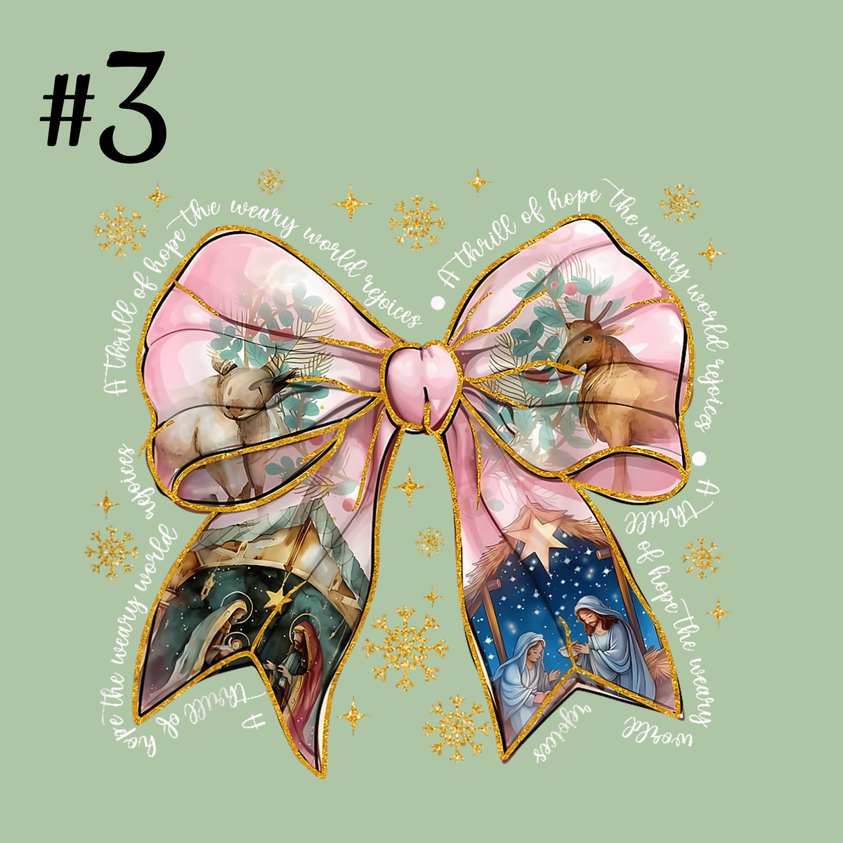 Bows and Holly Christmas Designs