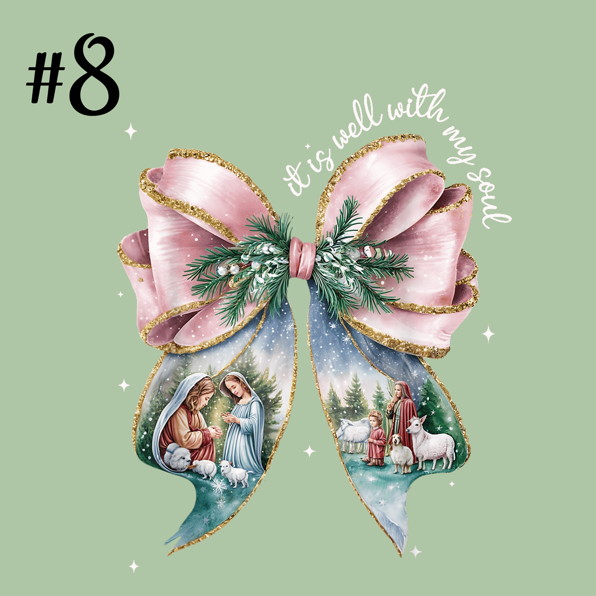 Bows and Holly Christmas Designs