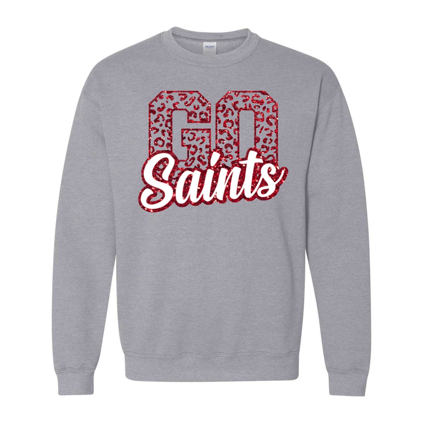 Go Saints Glitter & Puff Design