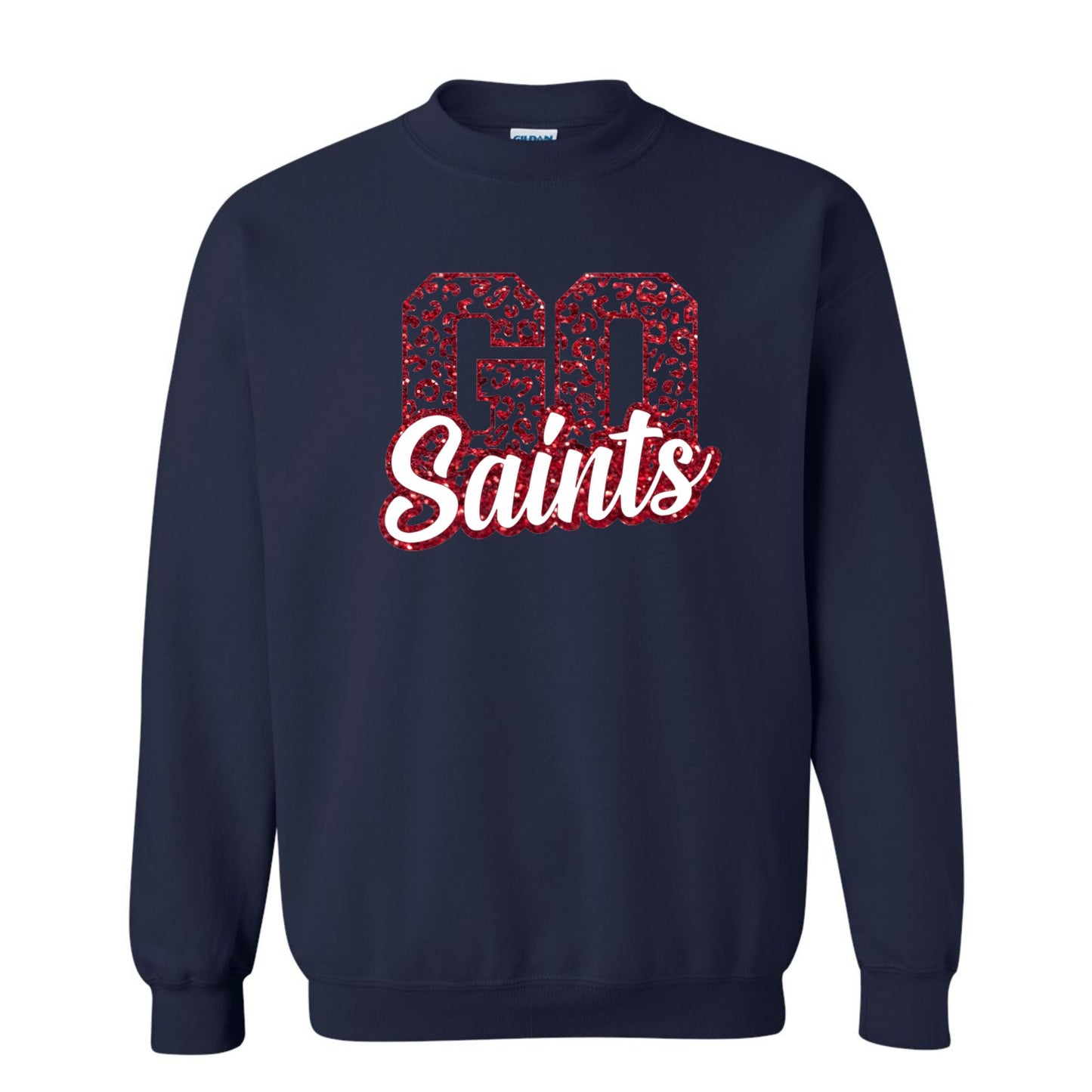 Go Saints Glitter & Puff Design