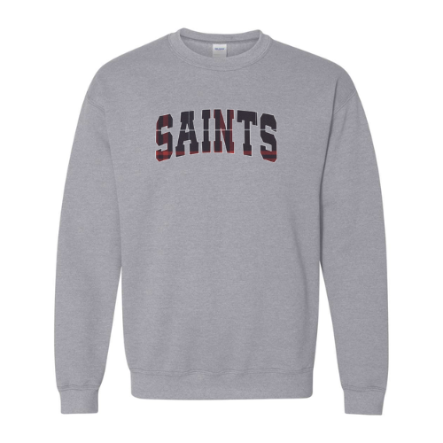 Embroidered Applique Saints Crewneck