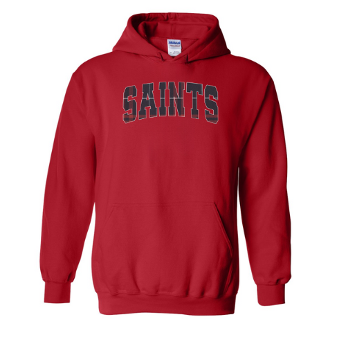 Embroidered Applique Saints Hoodie