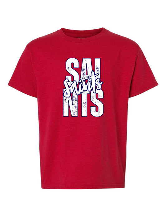 Saints Distressed Slant