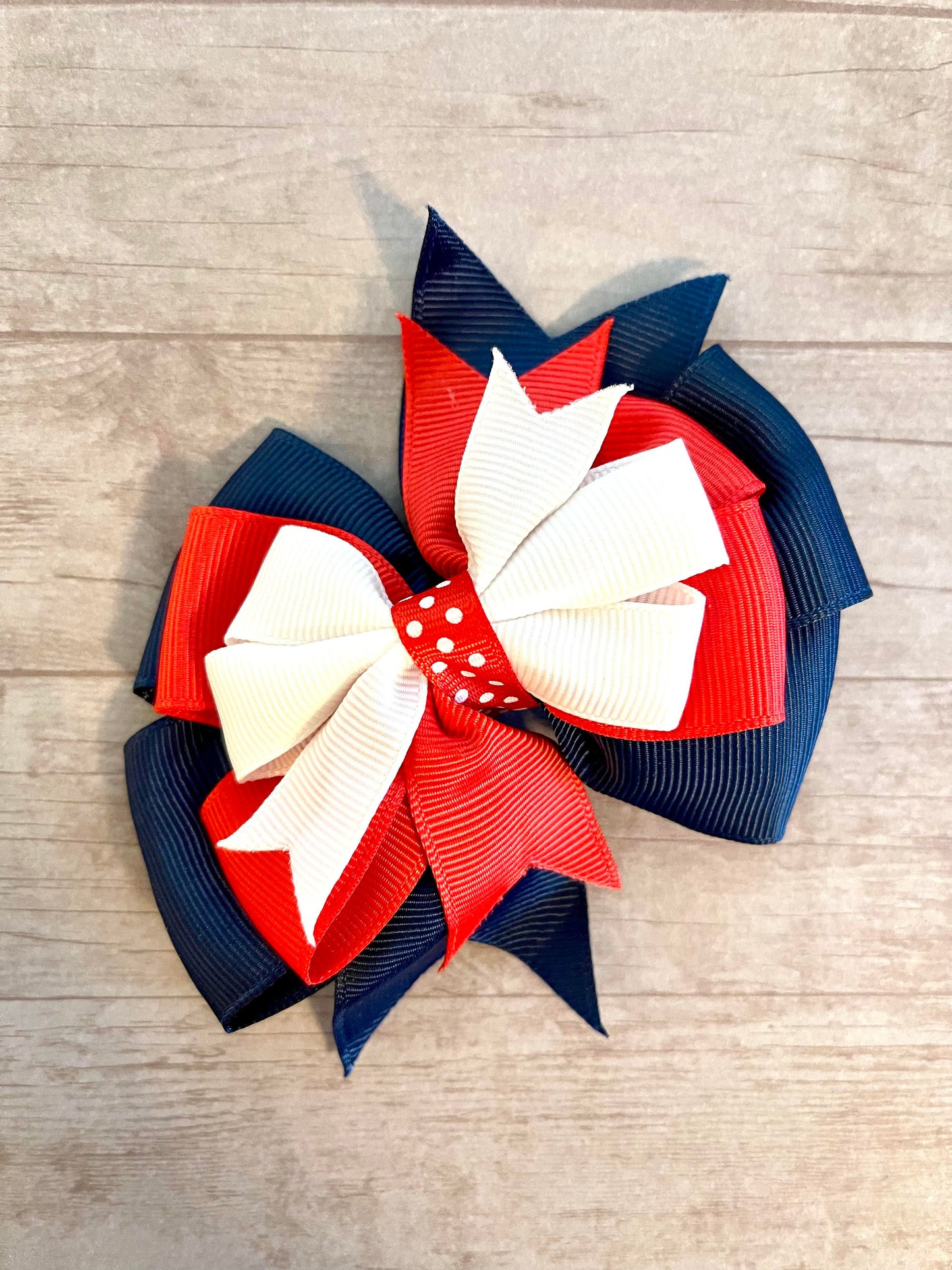 Red White Blue Bow